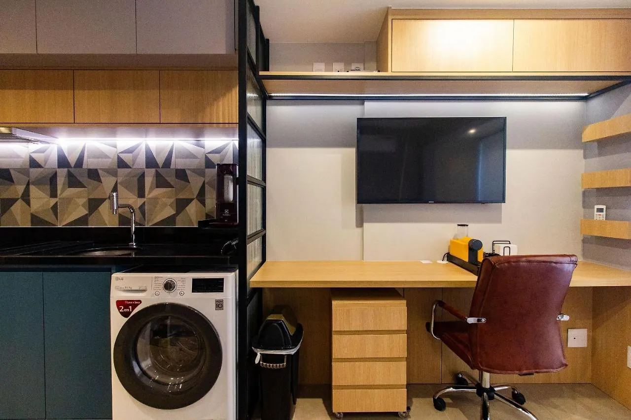 Studio Proximo A Av Paulista Com Piscina No Rooftop E Sauna - Belint 02 Apartment Sao Paulo
